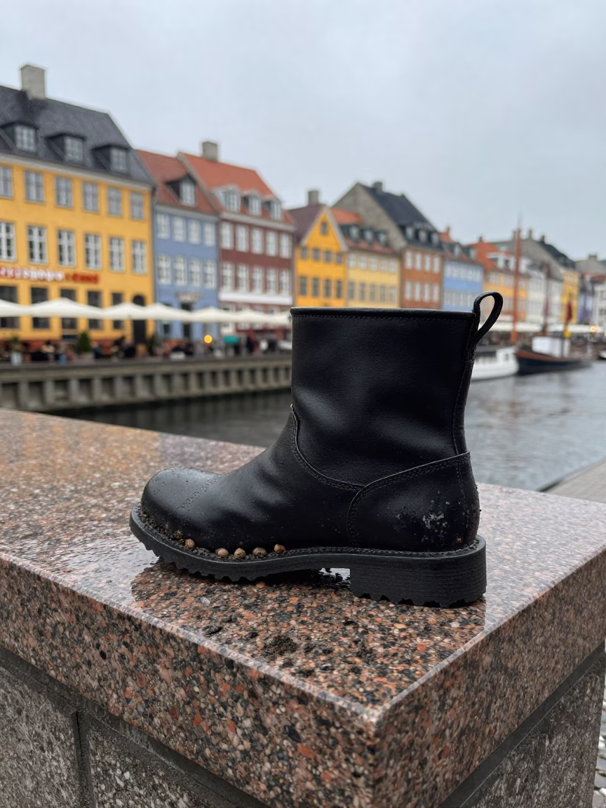 Black Metal Boot Scraper in Copenhagen in in Copenhagen, Denmark