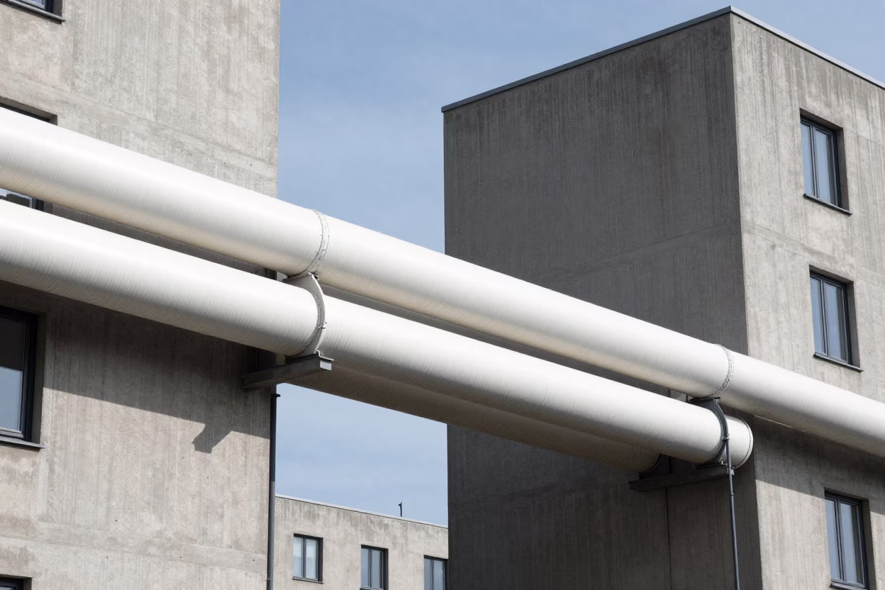 Blocks Midday in Copenhagen at Midday Light in in Copenhagen, Denmark