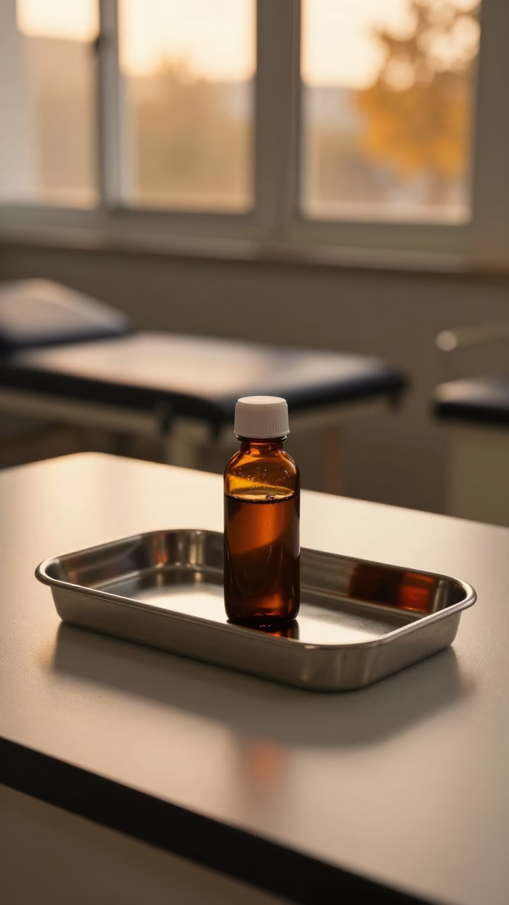 Blood Culture Tray in Rehab Room Before Dusk in inside a rehabilitation therapy room in Nanchang