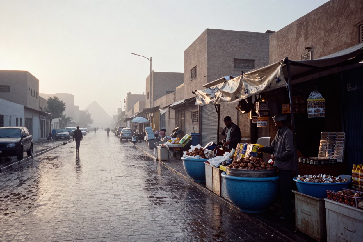 Blue Bowl in Luxor at First Light in in Luxor, Egypt