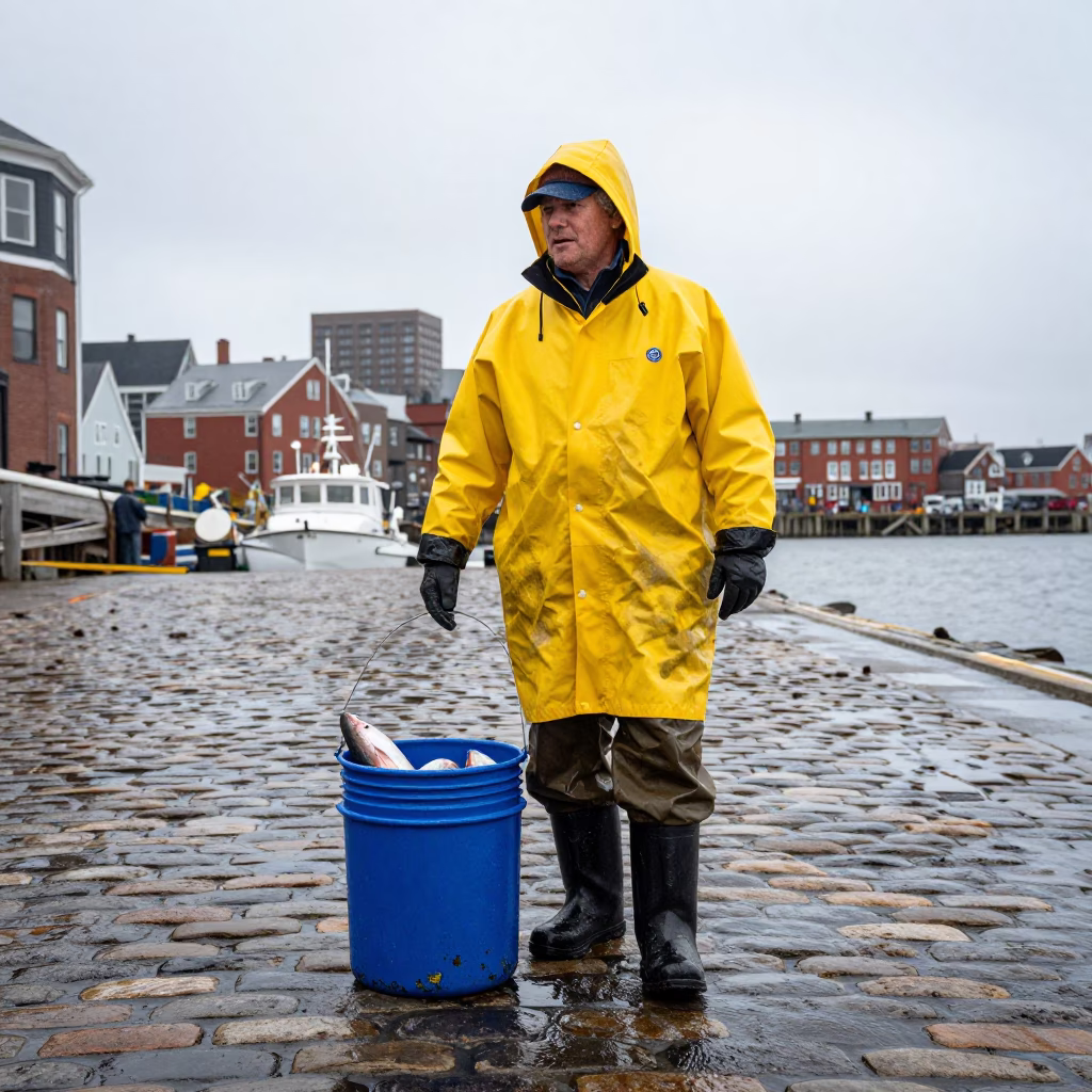 Blue Bucket in Boston in in Boston, Massachusetts, United States