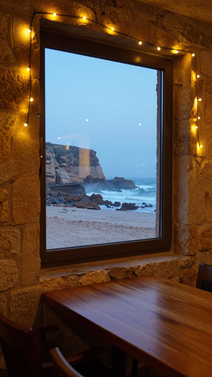 Blue Evening Spray Reflections Essaouira in near Beach, Essaouira