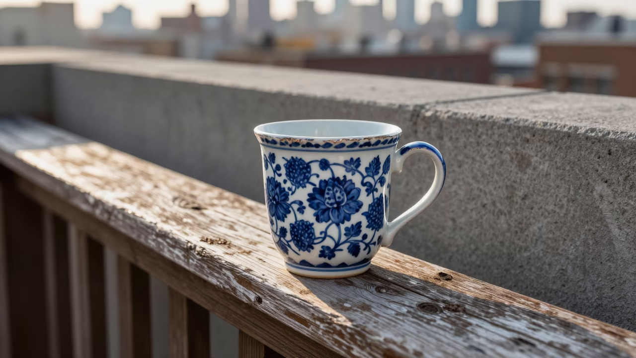 Blue Floral Pattern in Chicago in in Chicago, United States