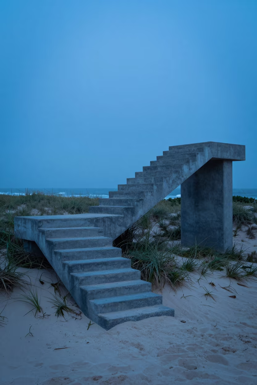 Blue Hour Dune Staircase South Africa in in South Africa