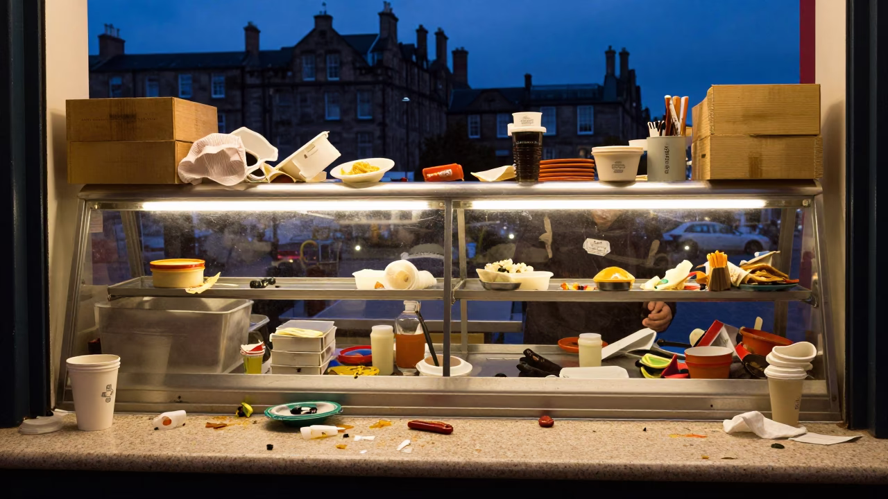 Blue Hour in Edinburgh in in Edinburgh, United Kingdom