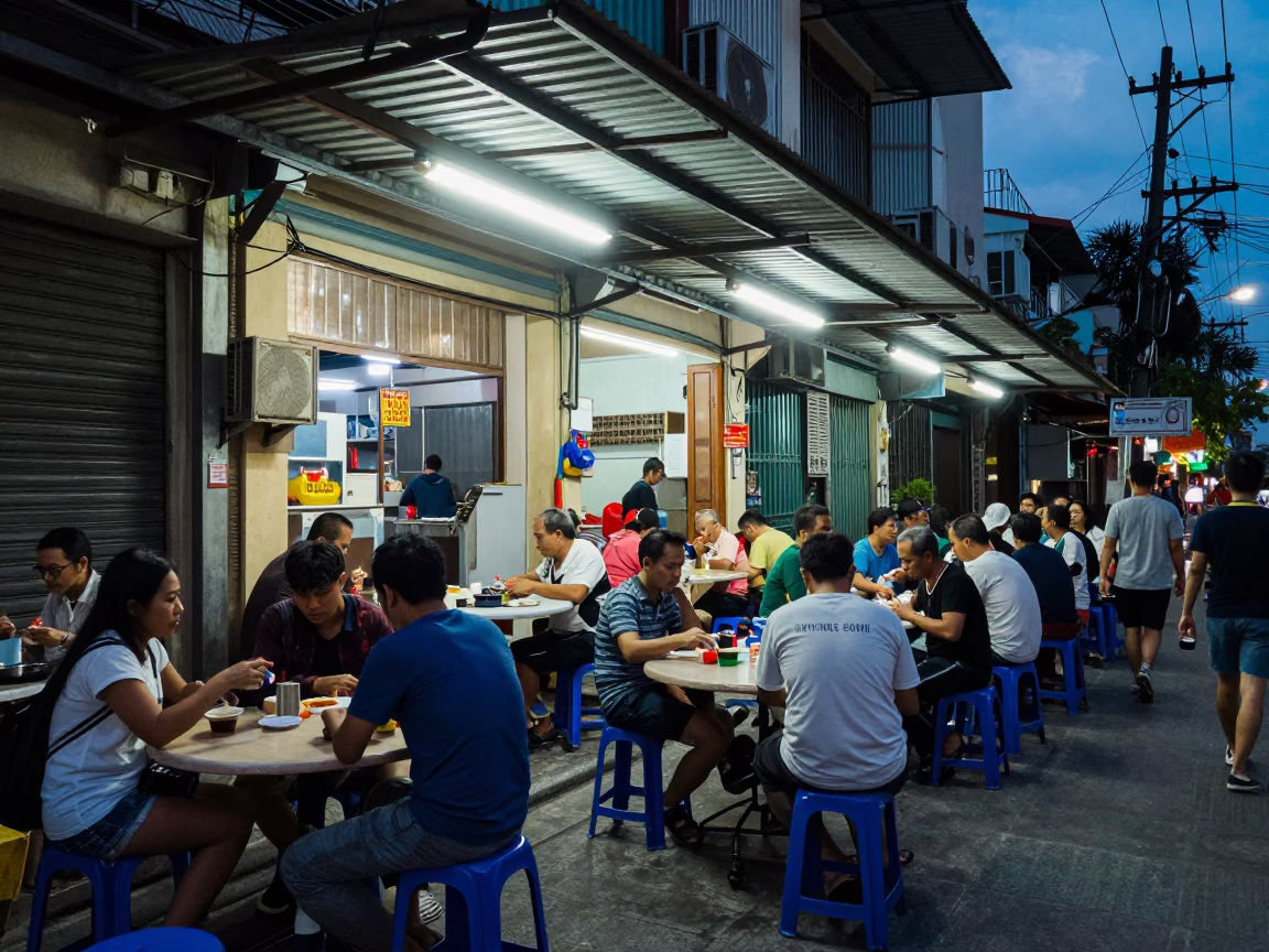 Blue Hour in Ho Chi Minh City in in Ho Chi Minh City, Vietnam
