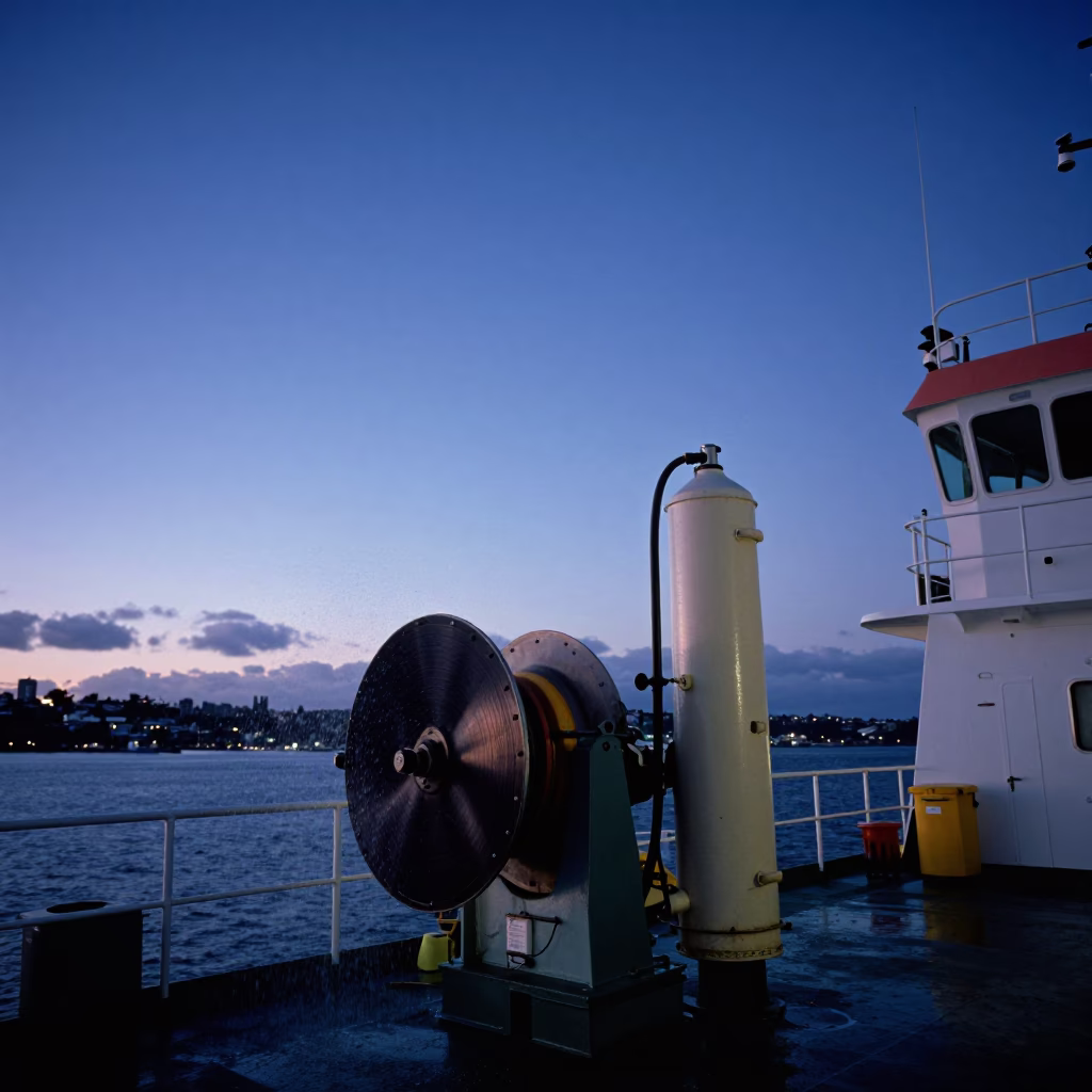 Blue Hour on After Sunset in Auckland in in Auckland, New Zealand