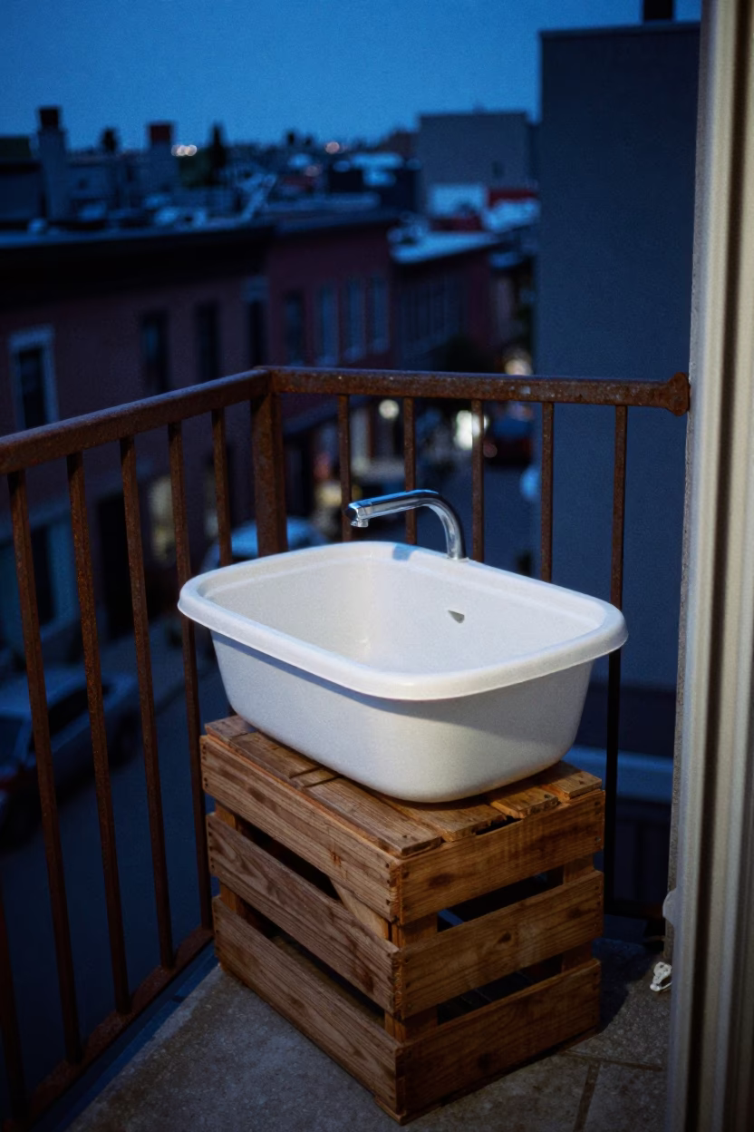Blue Hour on Basin in in Montreal, Quebec, Canada