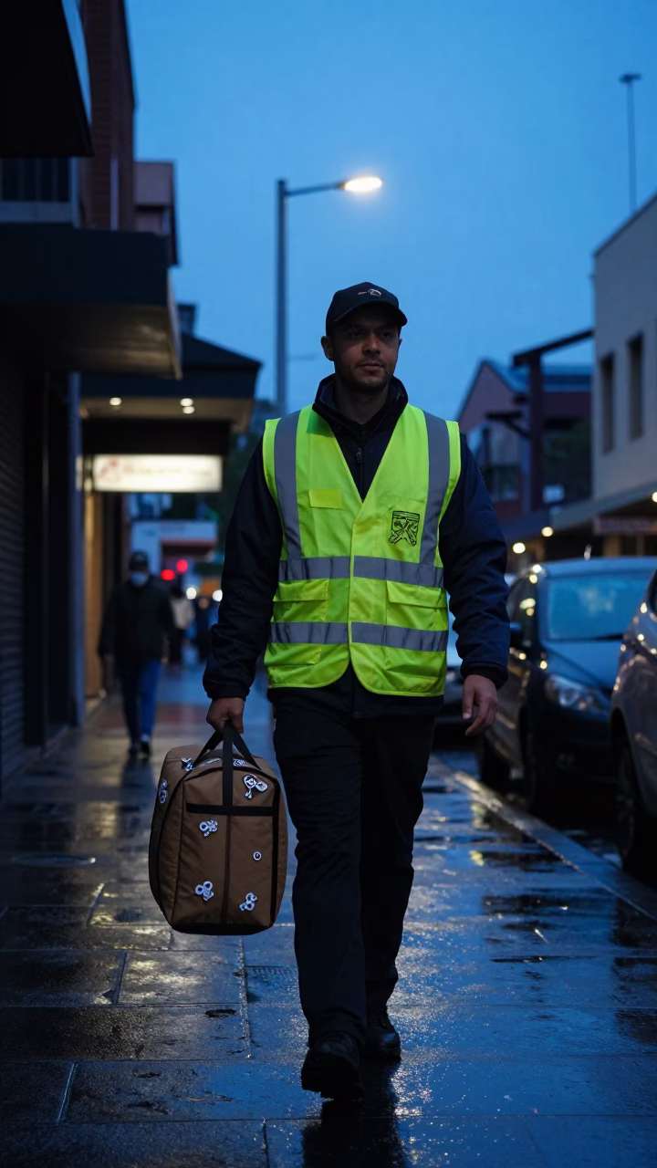 Blue Hour on Courier in Sydney in in Sydney, New South Wales, Australia