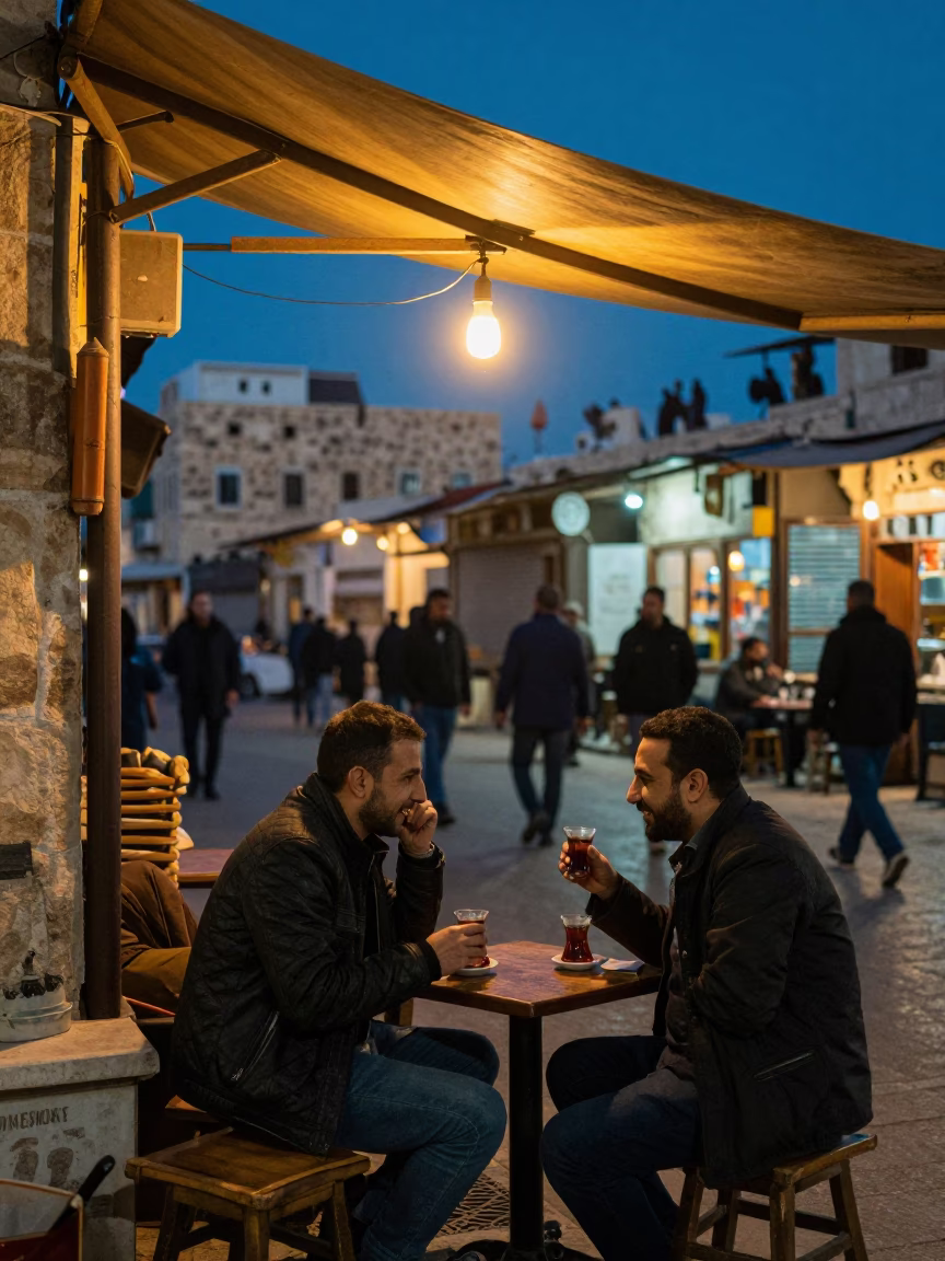 Blue Hour on Laughter in in Amman, Jordan