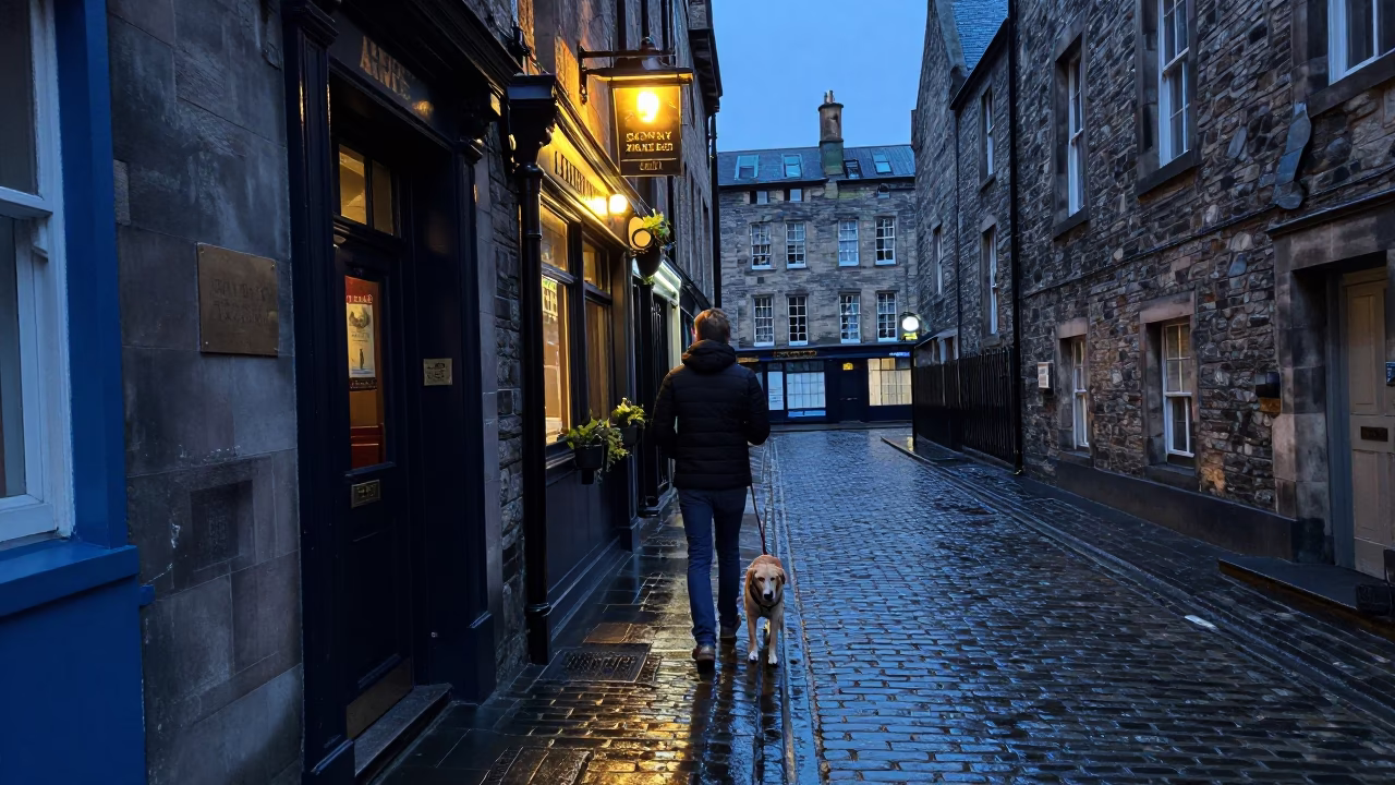 Blue Hour on Owner in in Edinburgh, United Kingdom