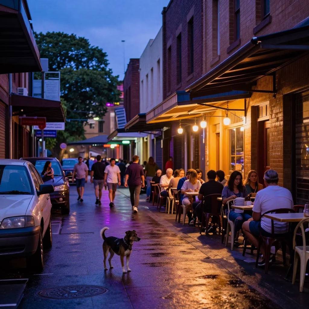 Blue Hour on Resident in Sydney in in Sydney, New South Wales, Australia