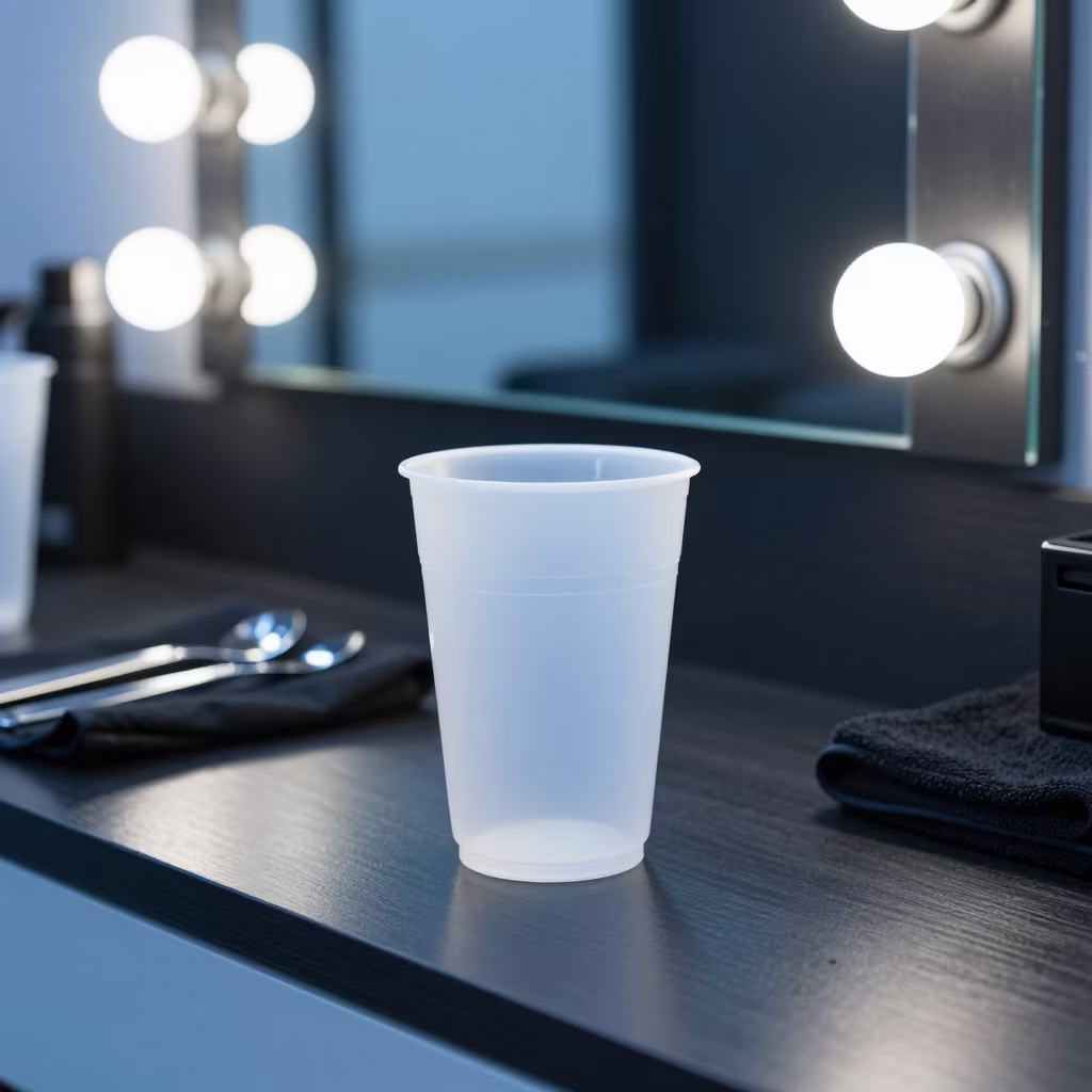 Blue Hour Salon Reception Till Rosario Reset in at a barber station beneath mirror bulbs in Rosario