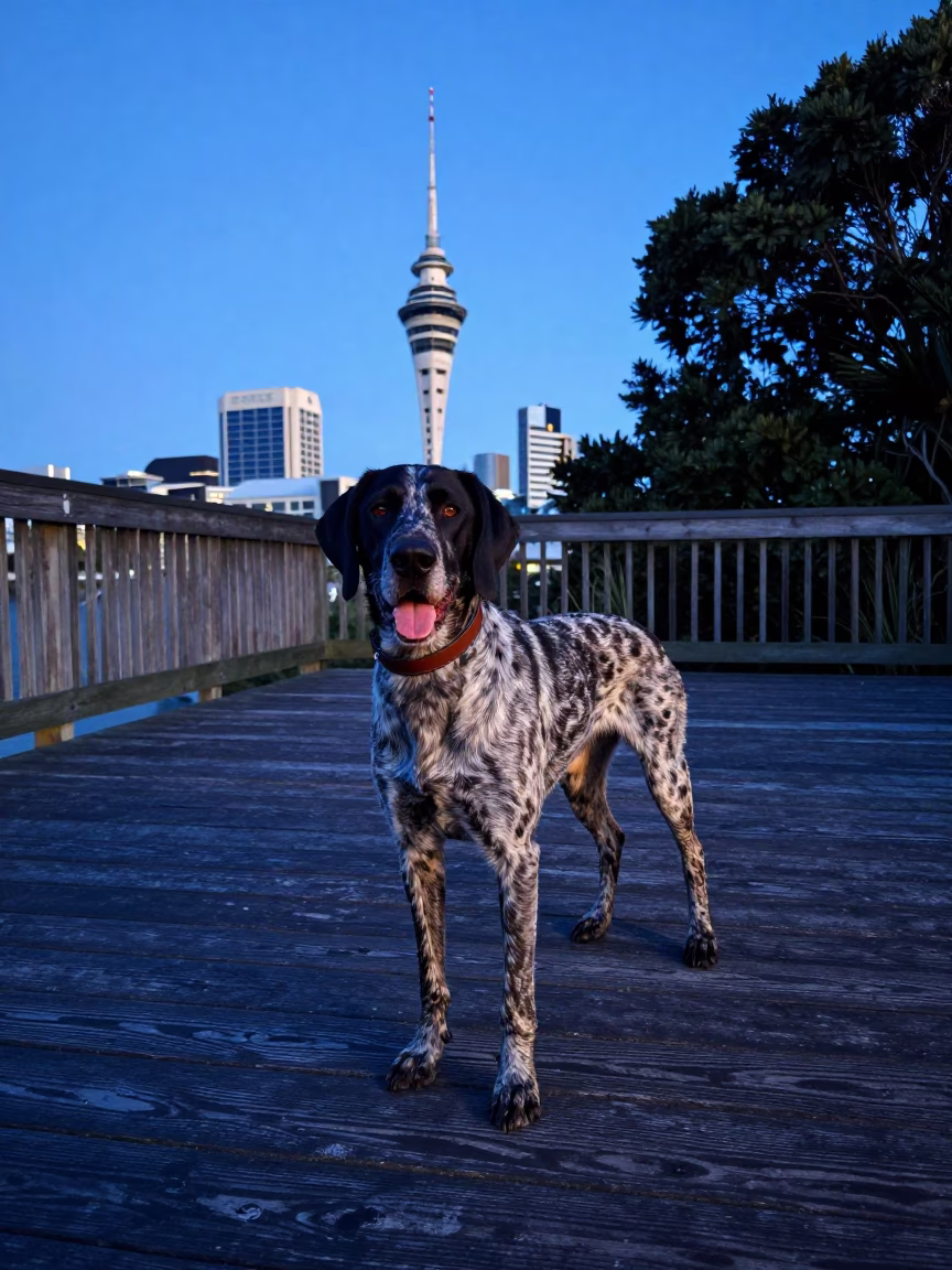 Blue Light in Auckland at The Last Blue Light Of Evening in in Auckland, New Zealand