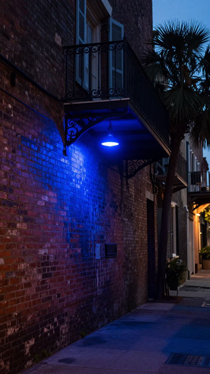 Blue Light in Charleston at The Last Blue Light Of Evening in in Charleston, South Carolina, United States