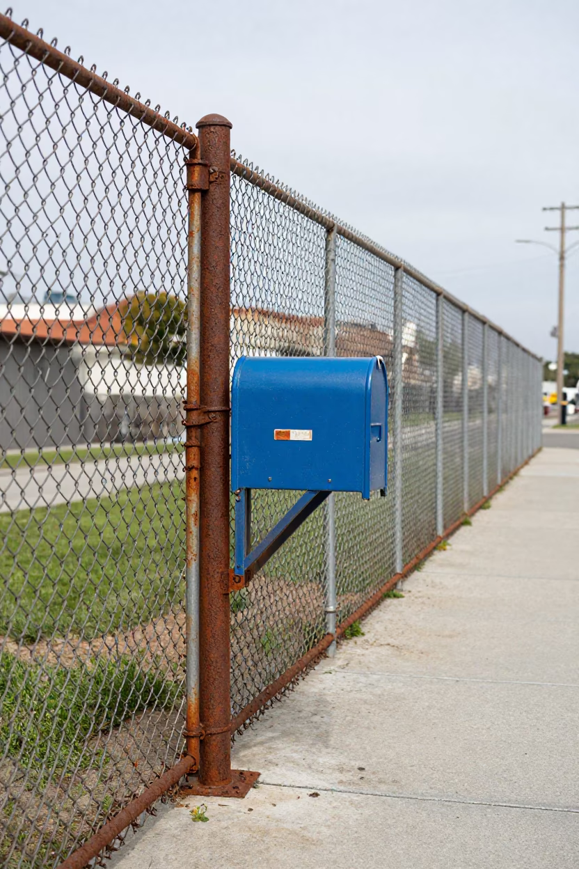 Blue Mailboxes in Los Angeles in in Los Angeles, California, United States