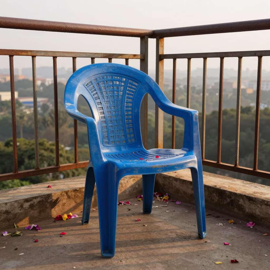 Blue Plastic Deck Chair in Johannesburg in in Johannesburg, South Africa