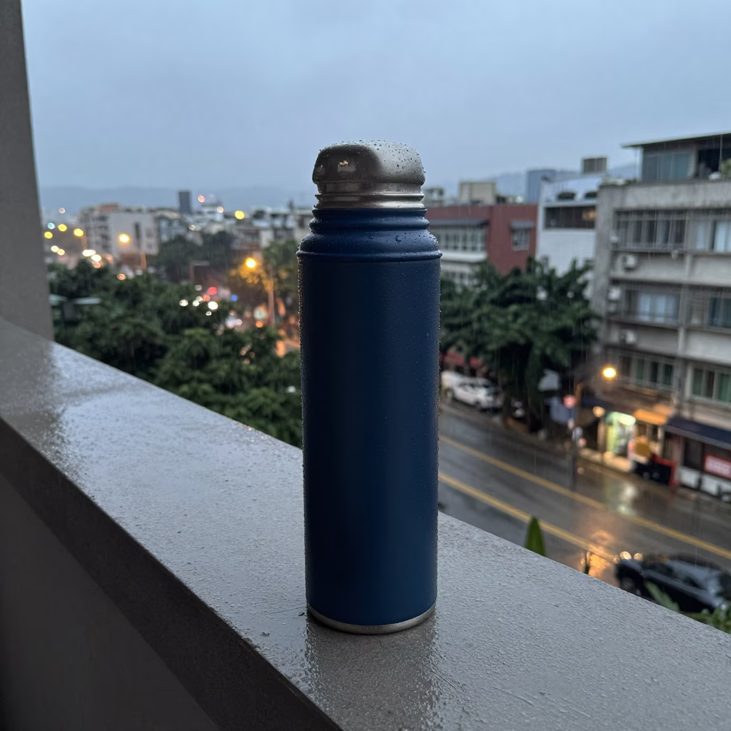 Blue Thermos in Kaohsiung in in Kaohsiung, Taiwan