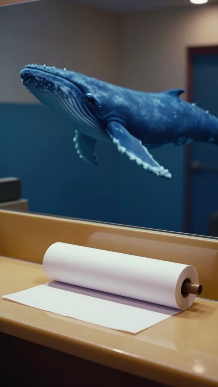 Blue Whale Shadow Over Salon Lash Bed in inside a salon row near Prayagraj