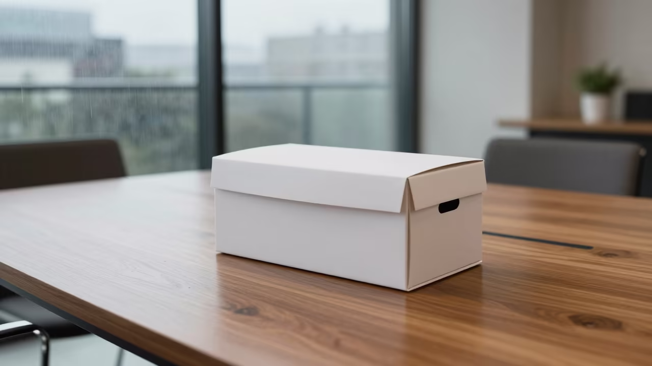 Boardroom Supply Request Inbox Before Meeting in at a boardroom table before a meeting near Tabou