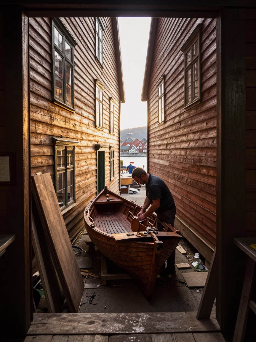 Boat Seat in Bergen in in Bergen, Norway