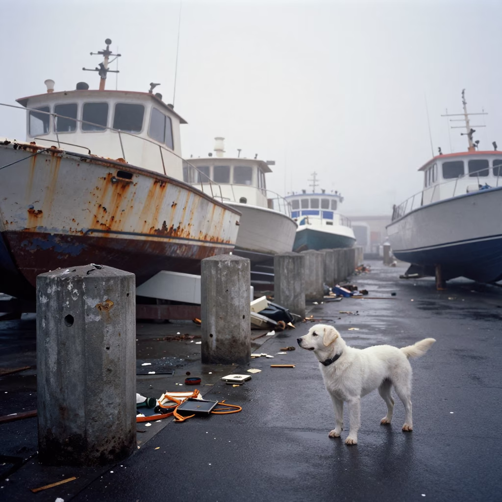 Boatyard Debris in San Diego in in San Diego, California, United States