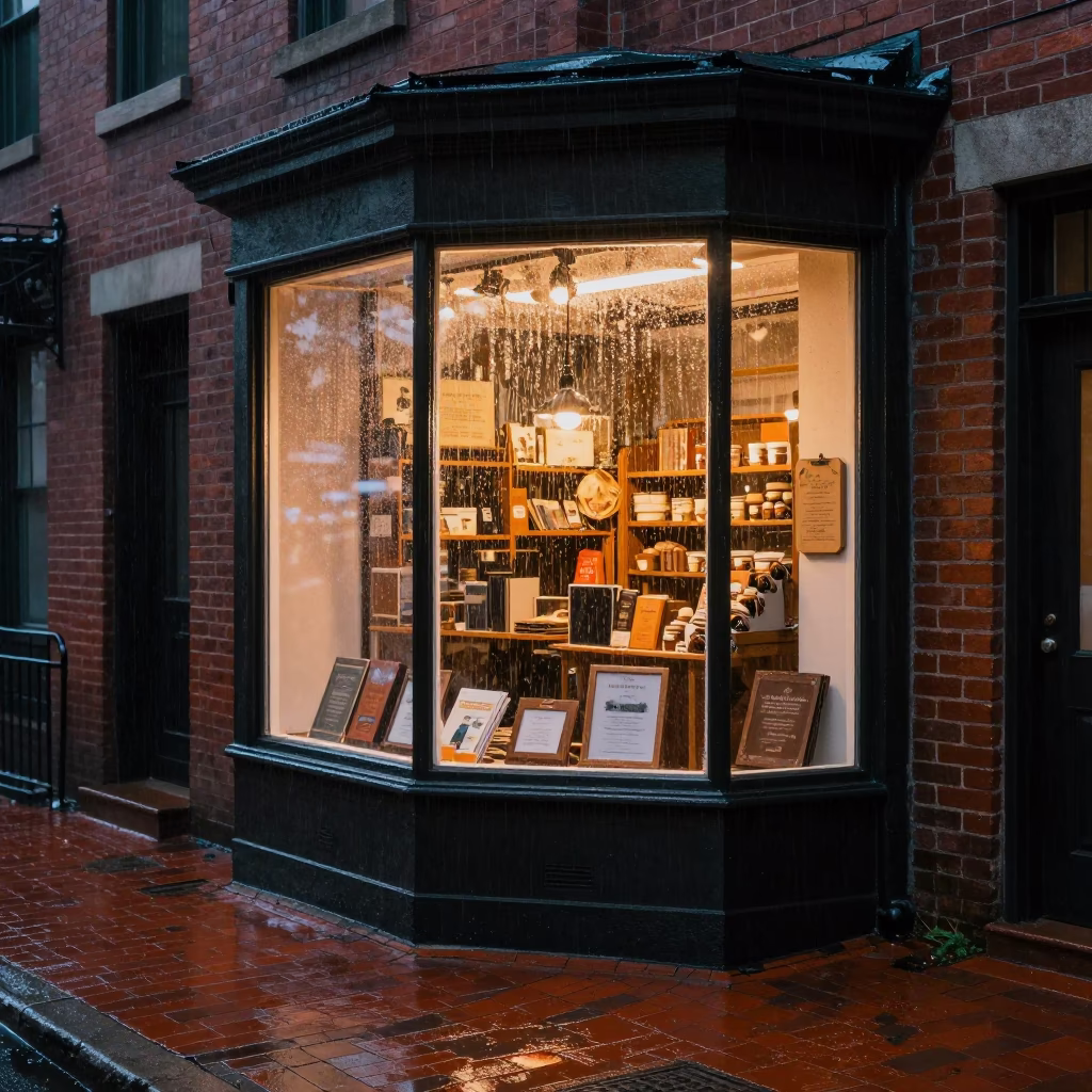 Bodega Window in Boston in in Boston, Massachusetts, United States
