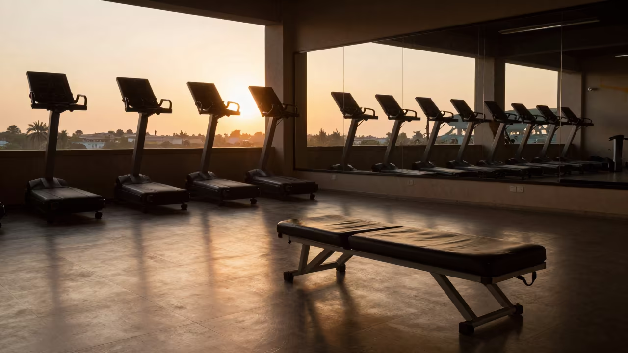 Body Scan Station in Chittagong Spin Studio in inside a spin studio under class lights in Chittagong