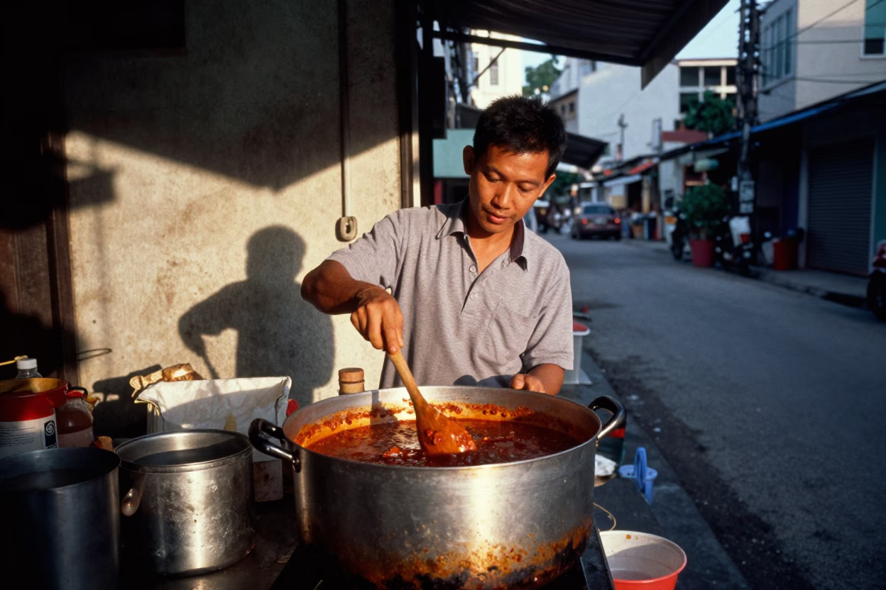 Bolognese Sauce in Kuala Lumpur at The Early Evening Light in in Kuala Lumpur, Malaysia