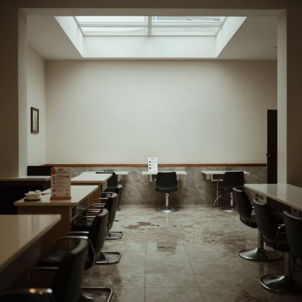 Booking Reminder Holder in León Salon in inside a salon row in León de Los Aldama