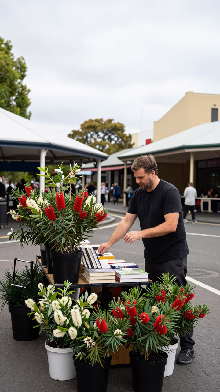 Books in Adelaide at Midday Light in in Adelaide, South Australia, Australia