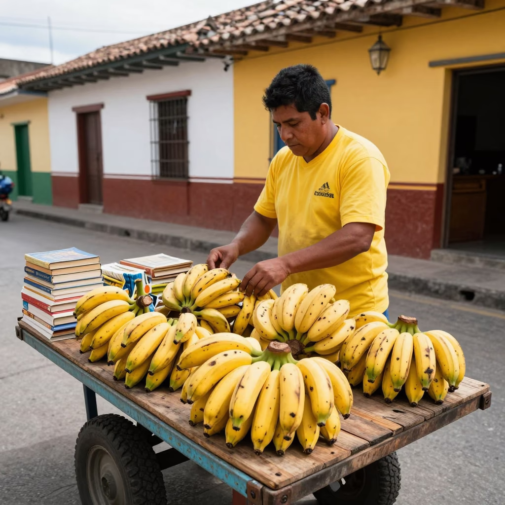 Books in Medellin at Late Morning Light in in Medellin, Colombia