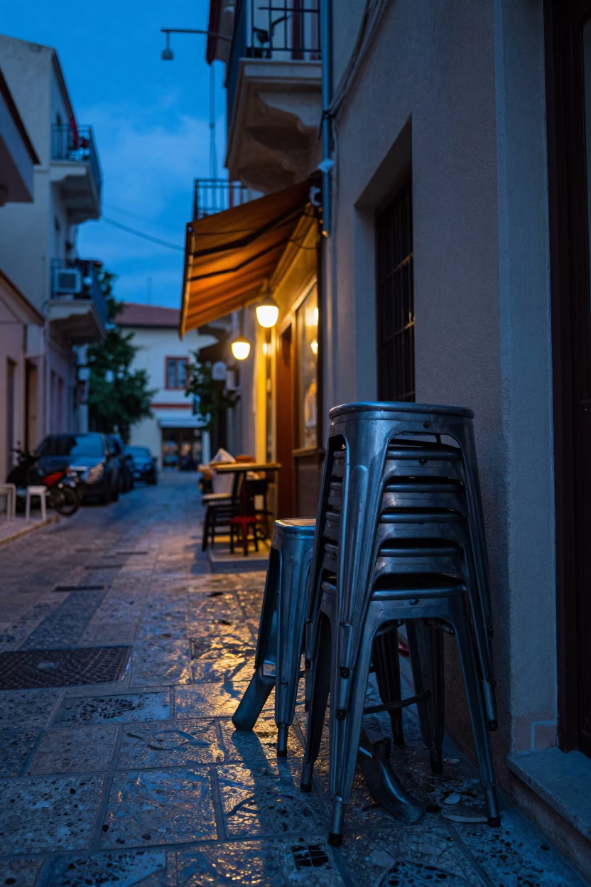 Boot Scraper in Athens in in Athens, Greece