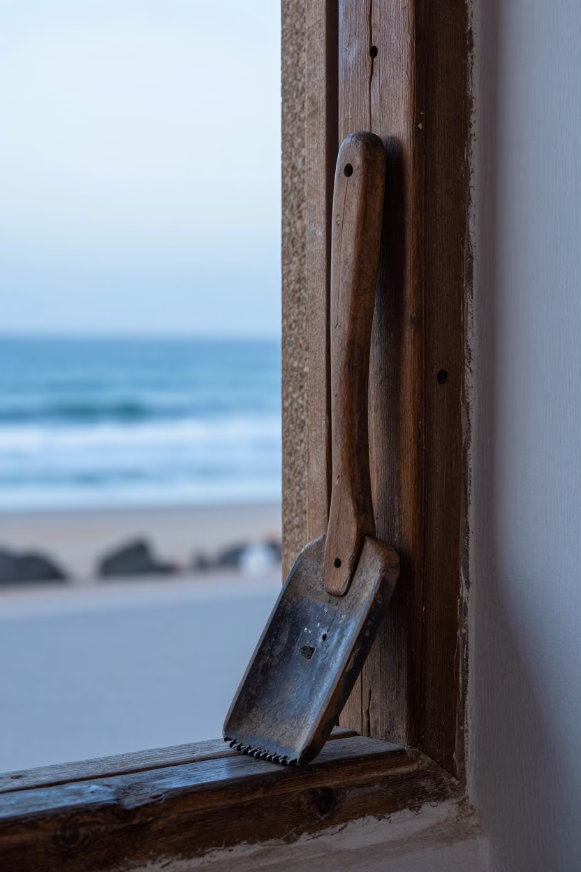 Boot Scraper in Essaouira in in Essaouira, Morocco