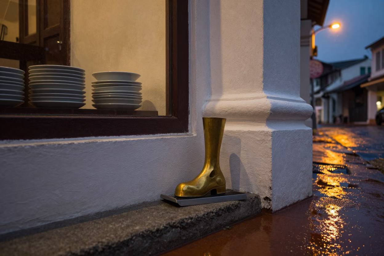 Boot Scraper in George Town in in George Town, Malaysia