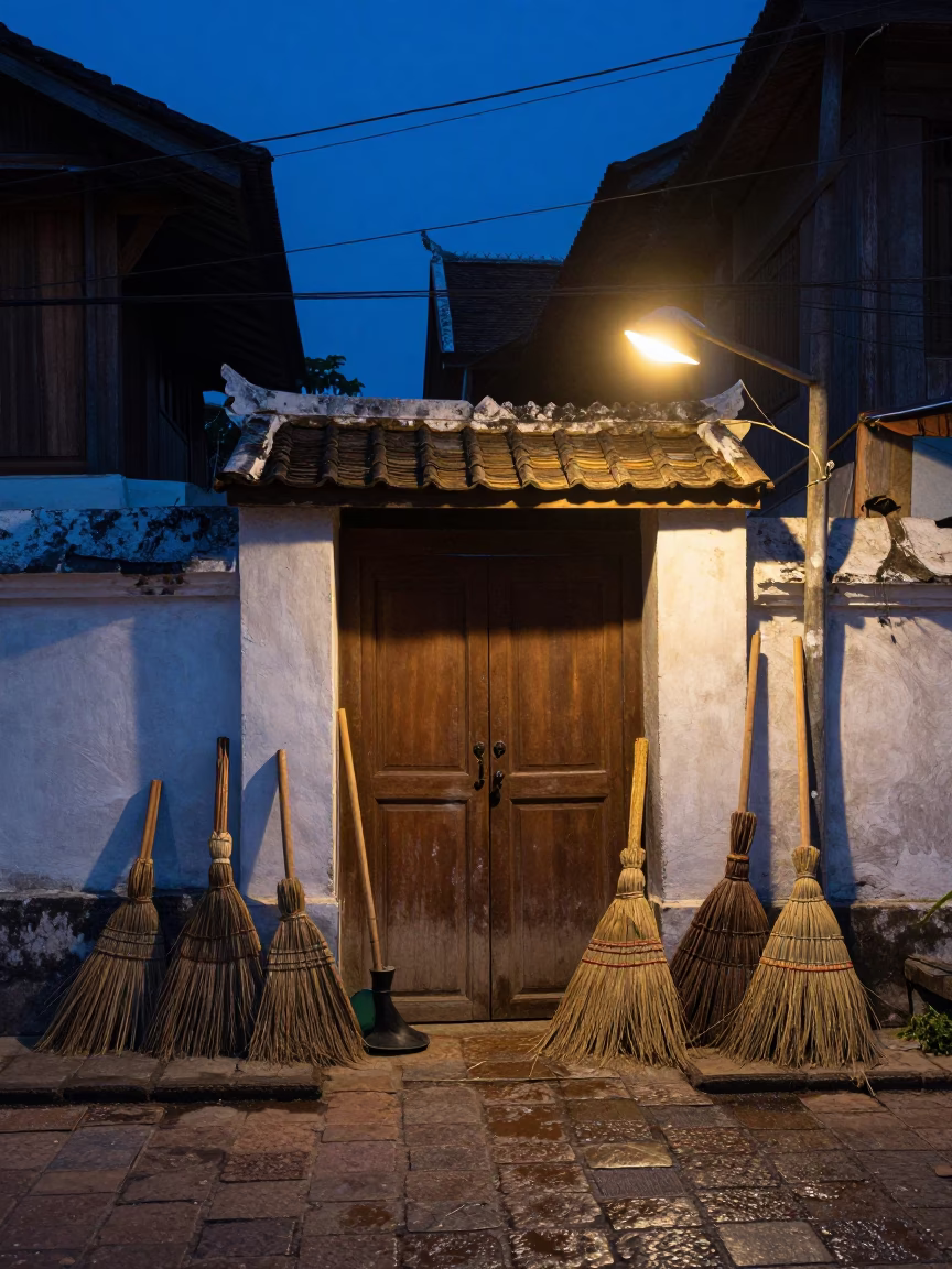 Boot Scraper in Luang Prabang in in Luang Prabang, Laos