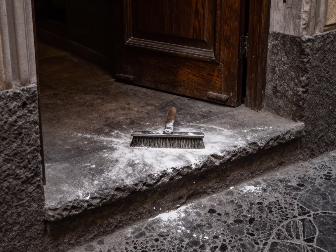 Boot Scraper in Naples in in Naples, Italy