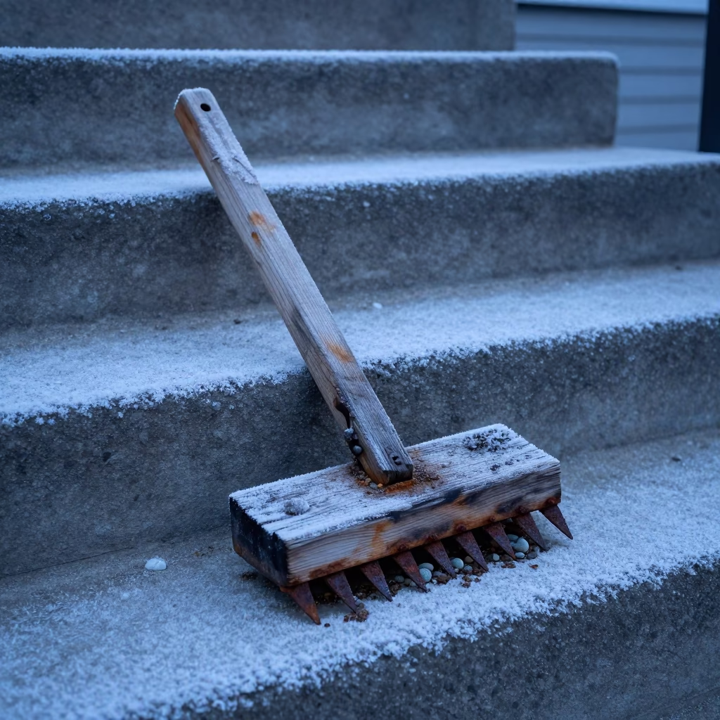 Boot Scraper in Quebec City in in Quebec City, Canada