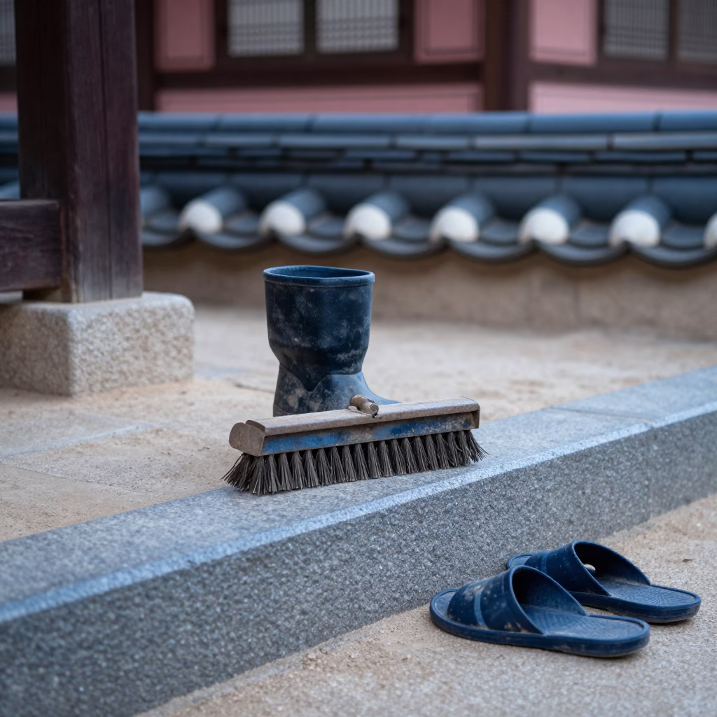 Boot Scraper in Seoul in in Seoul, South Korea