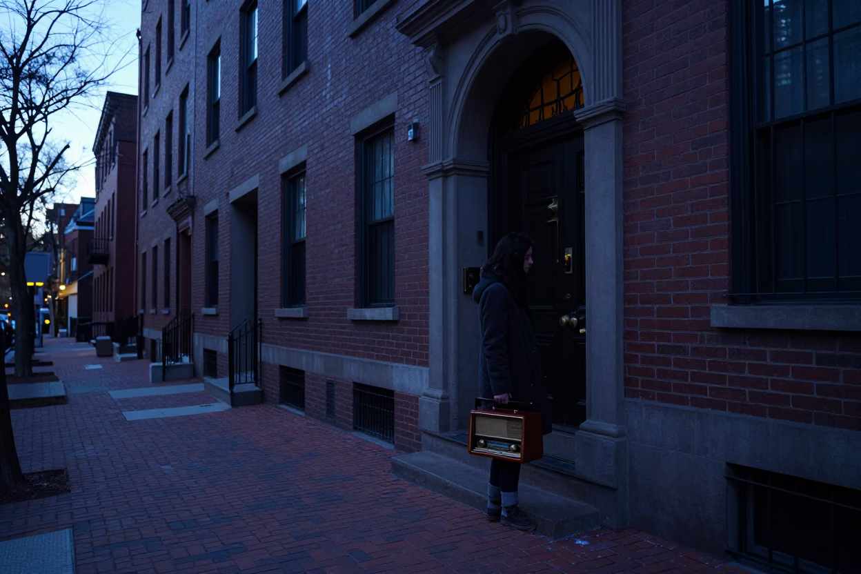 Boston Before Sunrise at Sunrise Light in in Boston, Massachusetts, United States