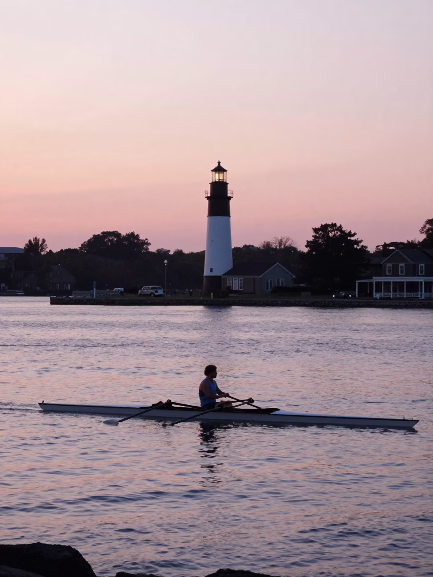 Boston Nautical Dawn at Nautical Dawn Light in in Boston, Massachusetts, United States