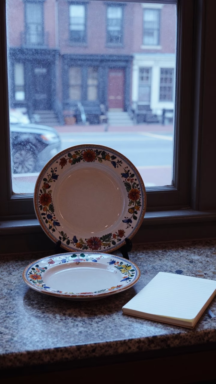 Boston Notebook at Early Morning Light in in Boston, Massachusetts, United States