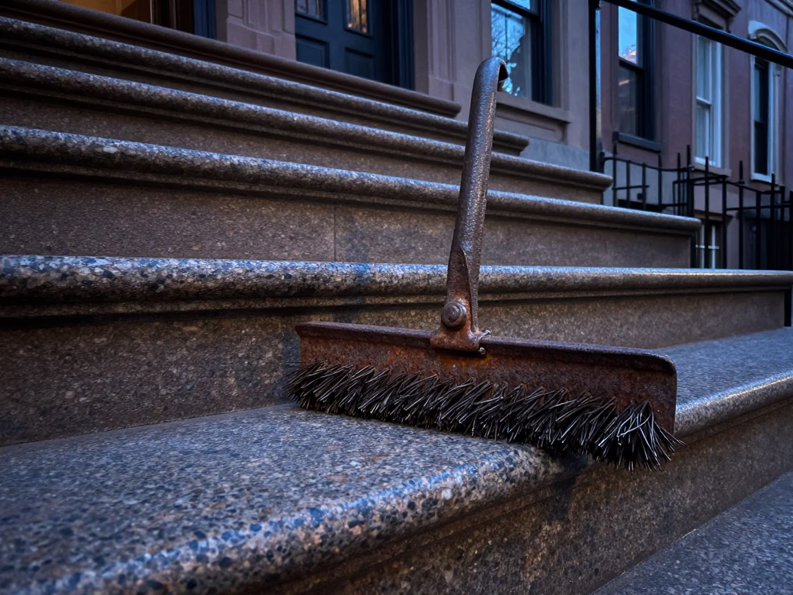 Boston Rusted Iron Boot Scraper in in Boston, United States