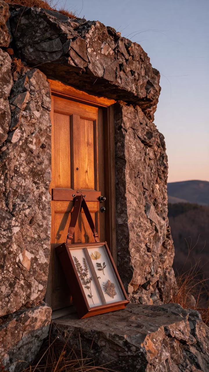 Botanist Press Straps Alpine Station Georgia Dusk in along a rocky geology outcrop in Georgia