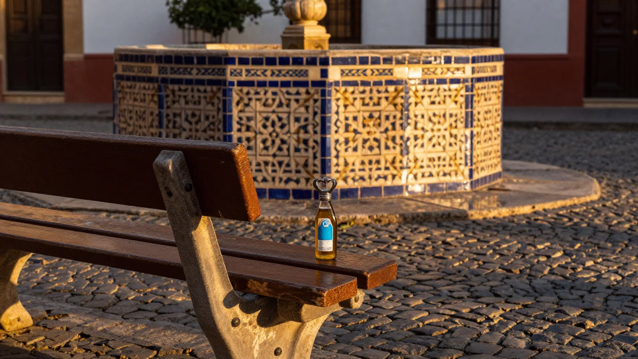 Bottle Opener in Granada at Golden Hour in in Granada, Spain