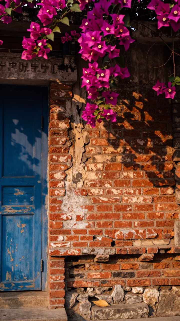 Bougainvillea Bracts in Hanoi in in Hanoi, Vietnam
