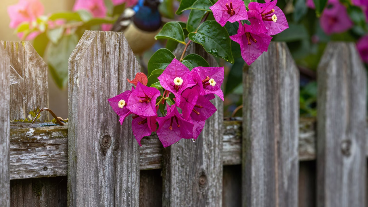 Bougainvillea Flowers in Wellington in in Wellington, New Zealand