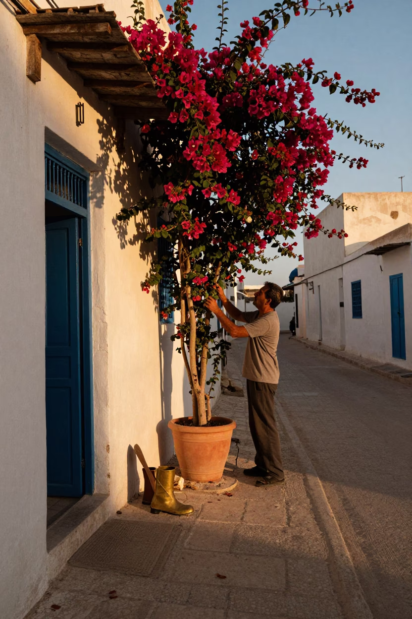 Bougainvillea Pot in Tunis in in Tunis, Tunisia
