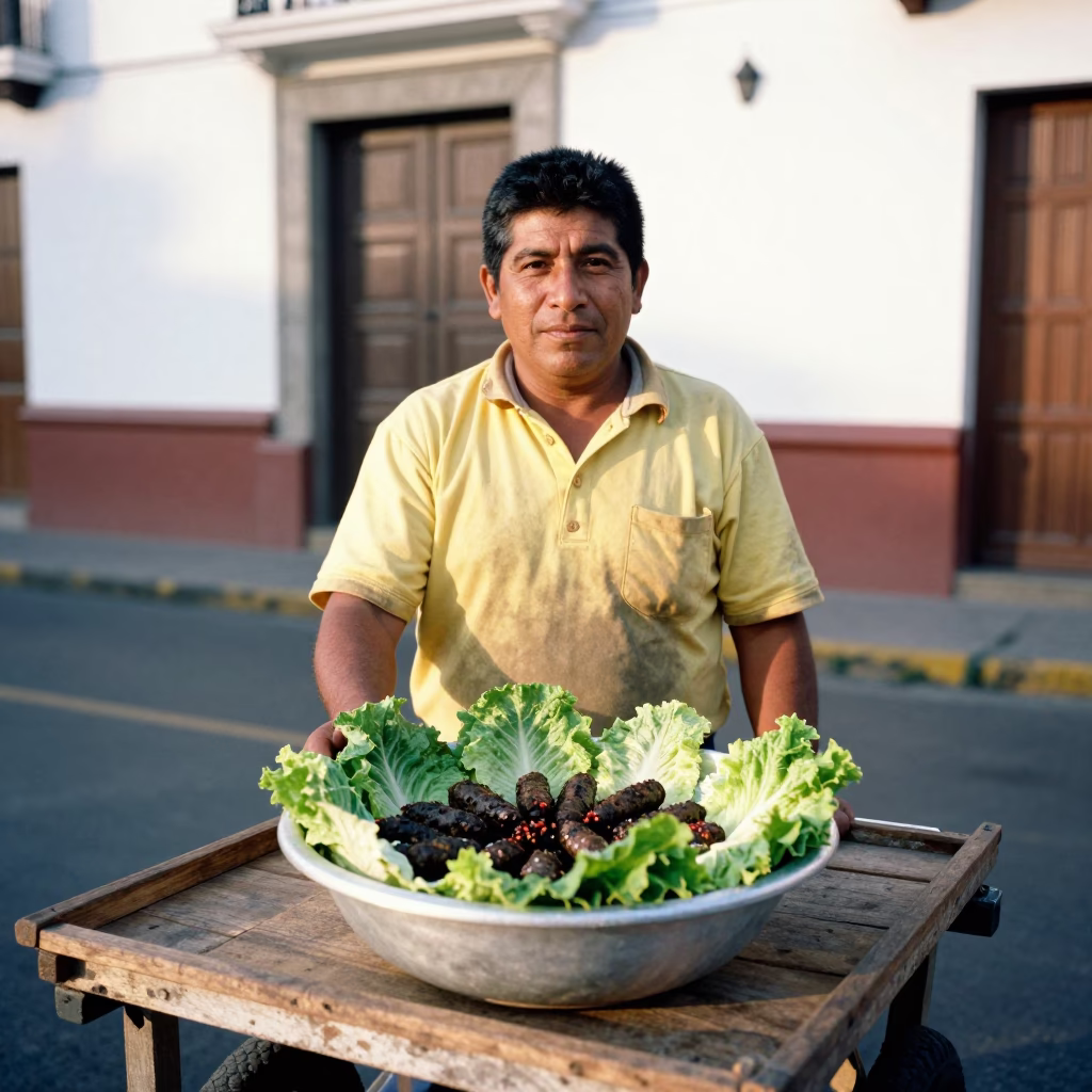 Bowl Wrapped at The Early Afternoon Light in Lima in in Lima, Peru