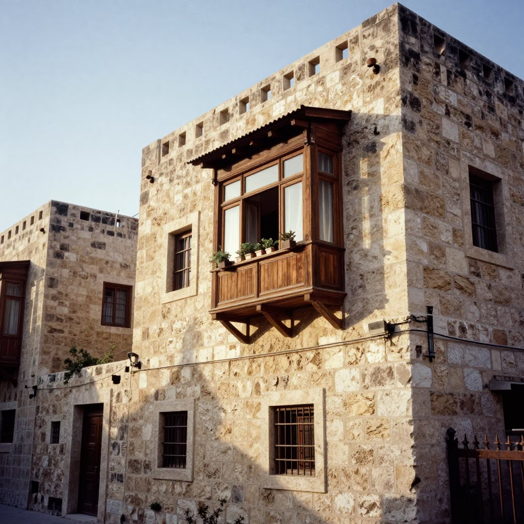 Box Architecture just after sunrise in Amman in in Amman, Jordan